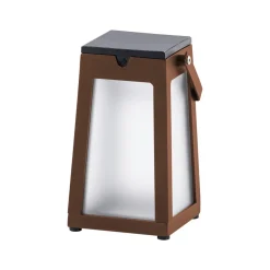 LED solarlantaarn Tinka draagbaar, corten