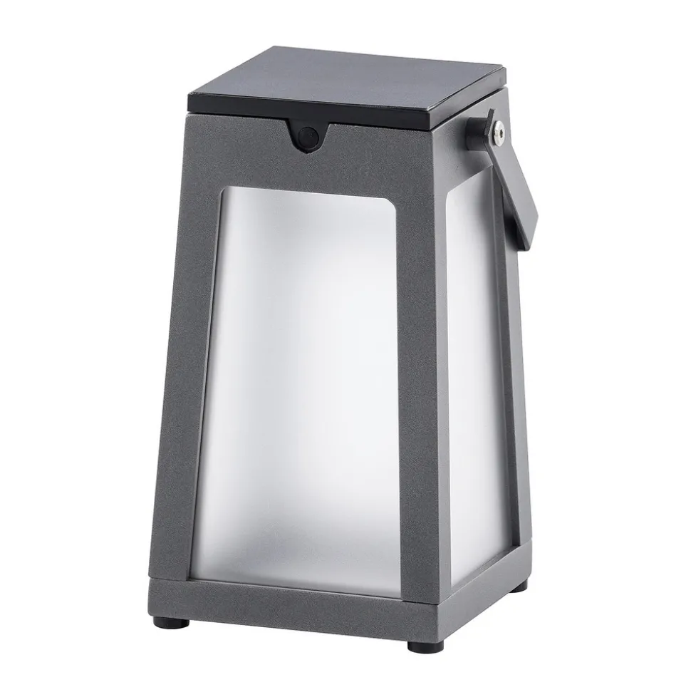 LED solarlantaarn Tinka draagbaar, grijs