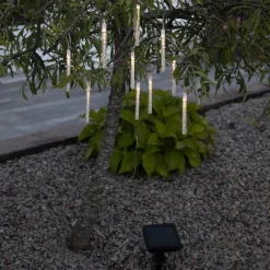 LED solarlichtketting Bubbly, 10-lamps, warmwit