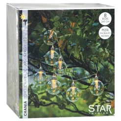 LED solarlichtketting Chania, 8-lamps