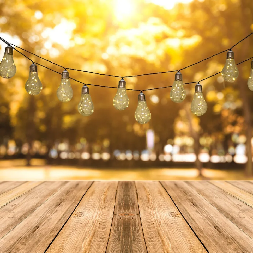 LED solar-lichtketting gloeilamp, 10-lamps.