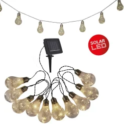 LED solar-lichtketting gloeilamp, 10-lamps.