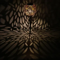 LED solar-sfeerlamp 33626 aardspies zilvergrijs