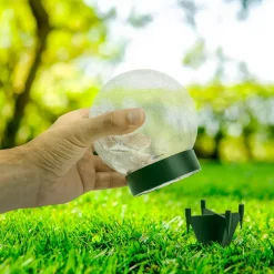 LED solar-sfeerlamp 5248203 van glas, 3er-set