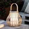 LED solar-sfeerlamp Leo van bamboehout
