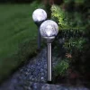 LED solarstaaf met bollen 2-per set