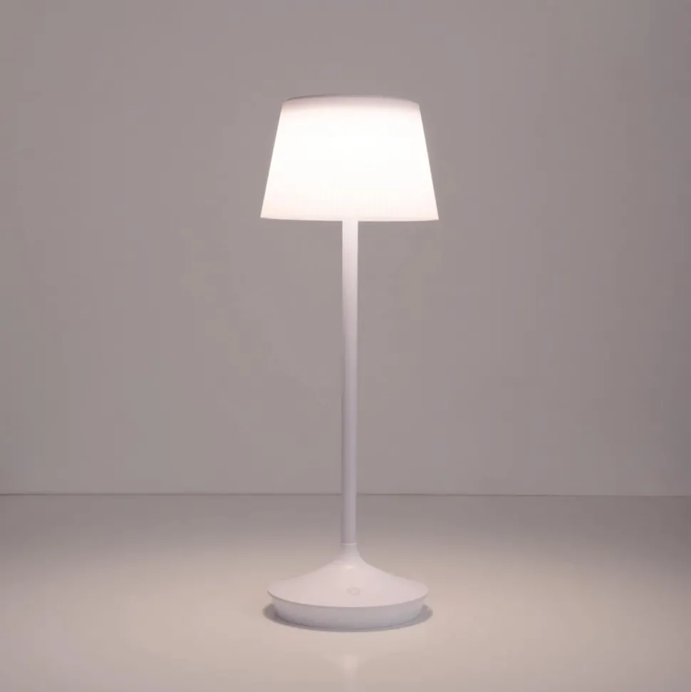 LED solar-tafellamp Emmi CCT oplaadbaar, wit