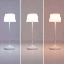 LED solar-tafellamp Emmi CCT oplaadbaar, wit