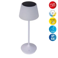 LED solar-tafellamp Emmi CCT oplaadbaar, wit