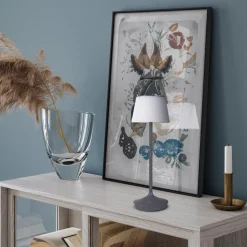 LED solar-tafellamp Emmi CCT oplaadbaar, grijs