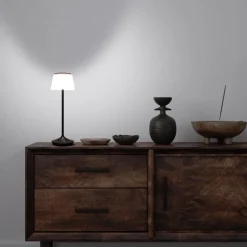 LED solar-tafellamp Emmi CCT oplaadbaar, zwart