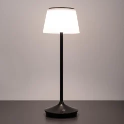 LED solar-tafellamp Emmi CCT oplaadbaar, zwart