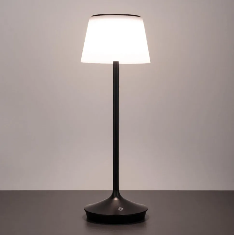 LED solar-tafellamp Emmi CCT oplaadbaar, zwart