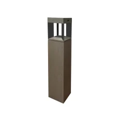 LED solar-tuinlamp Teckalu sensor teak/wit