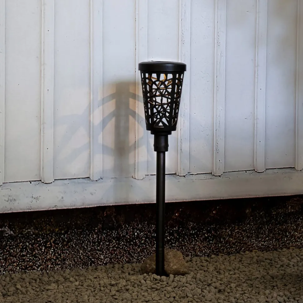 LED solar-tuinpadverlichting Sinnia met aardspies