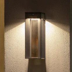 LED solarwandlamp Blade met sensor, grijs
