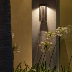 LED solarwandlamp Blade met sensor, grijs