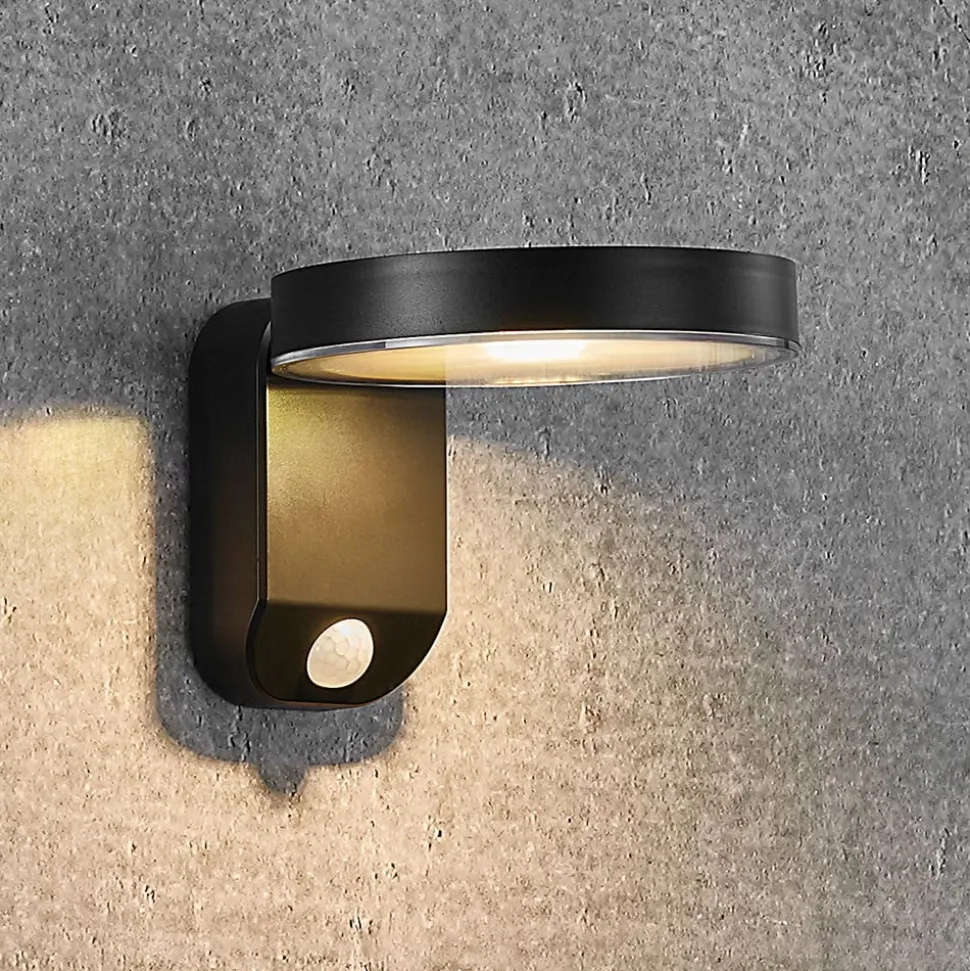 LED solar-wandlamp Rica Round, rond