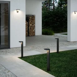 LED solar-wandlamp Rica Square, hoekig