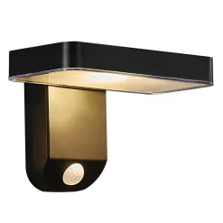 LED solar-wandlamp Rica Square, hoekig