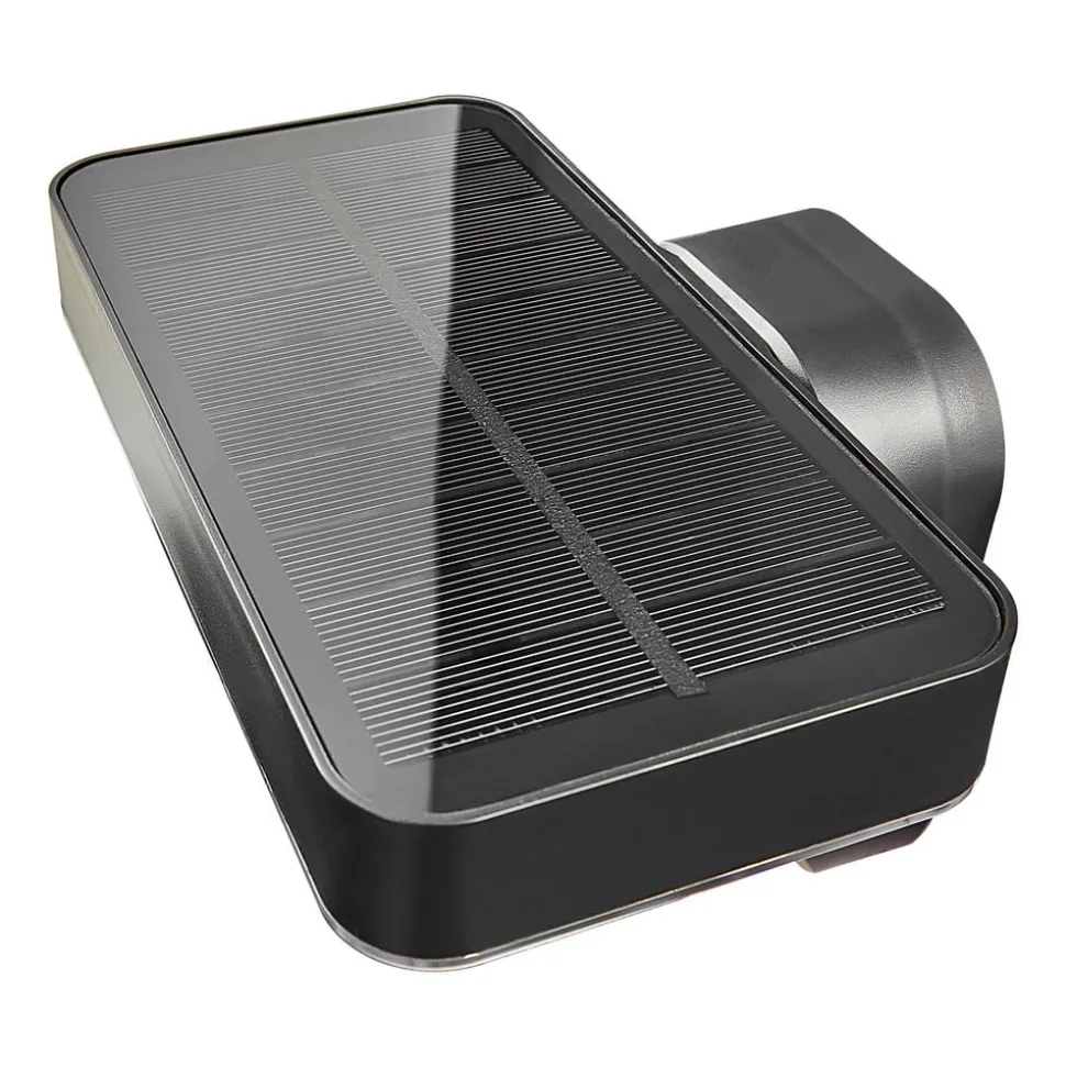 LED solar-wandlamp Rica Square, hoekig