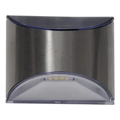 LED solar-wandlamp Wally, zilver, set van 2