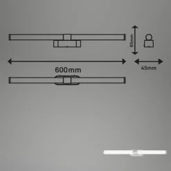 LED spiegellamp 2117014 met IP44, 4.000 K