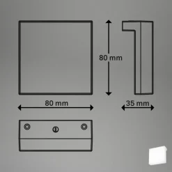 LED spiegellamp Aniani, wit, 4.000 K, set van 2