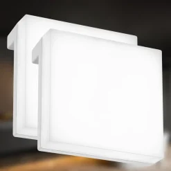 LED spiegellamp Aniani, wit, 4.000 K, set van 2