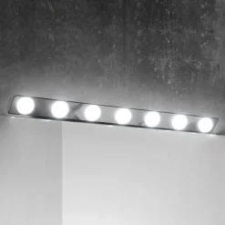 LED spiegellamp Hollywood, 85cm 7-lamps