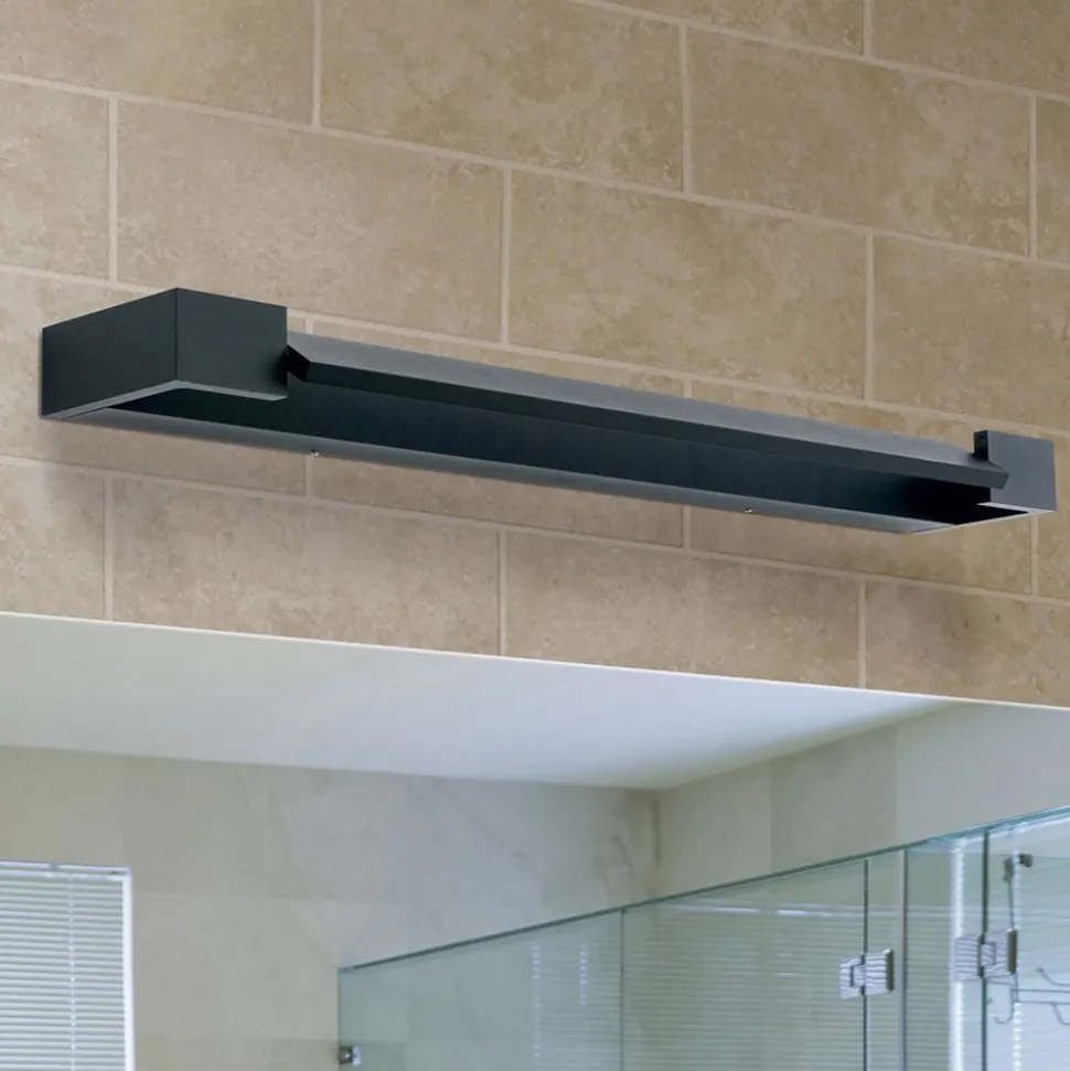 LED spiegellamp Marilyn in zwart, breedte 60cm