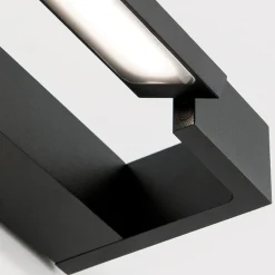 LED spiegellamp Marilyn in zwart, breedte 90cm