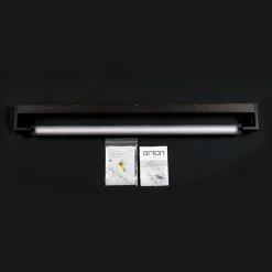 LED spiegellamp Marilyn in zwart, breedte 90cm