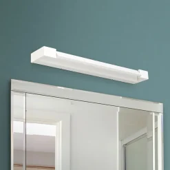 LED spiegellamp Marilyn, wit, gezwenkt 60 cm