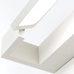 LED spiegellamp Marilyn, wit, gezwenkt 60 cm