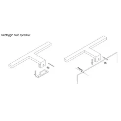 LED spiegellamp Nemo, 30 cm