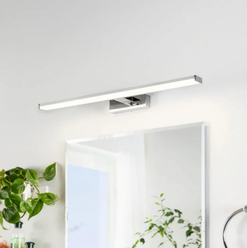 LED spiegellamp Pandella 1, chroom 4.000 K, 60cm