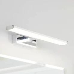 LED spiegellamp Pandella 1, chroom 4.000 K, 40cm