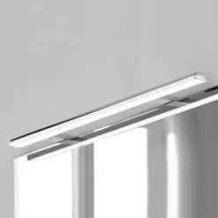 LED spiegellamp Pandora, chroom, breedte 80,8 cm