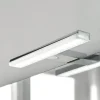 LED spiegellamp Pandora, chroom, breedte 30,8 cm