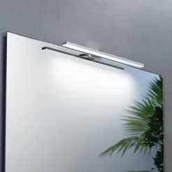 LED spiegellamp Triga IP44, chroom, 40cm, 3.000K