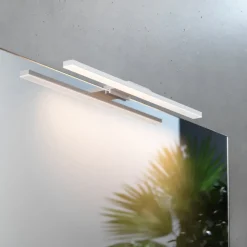 LED spiegellamp Triga, IP44, wit, 40cm, 3.000K