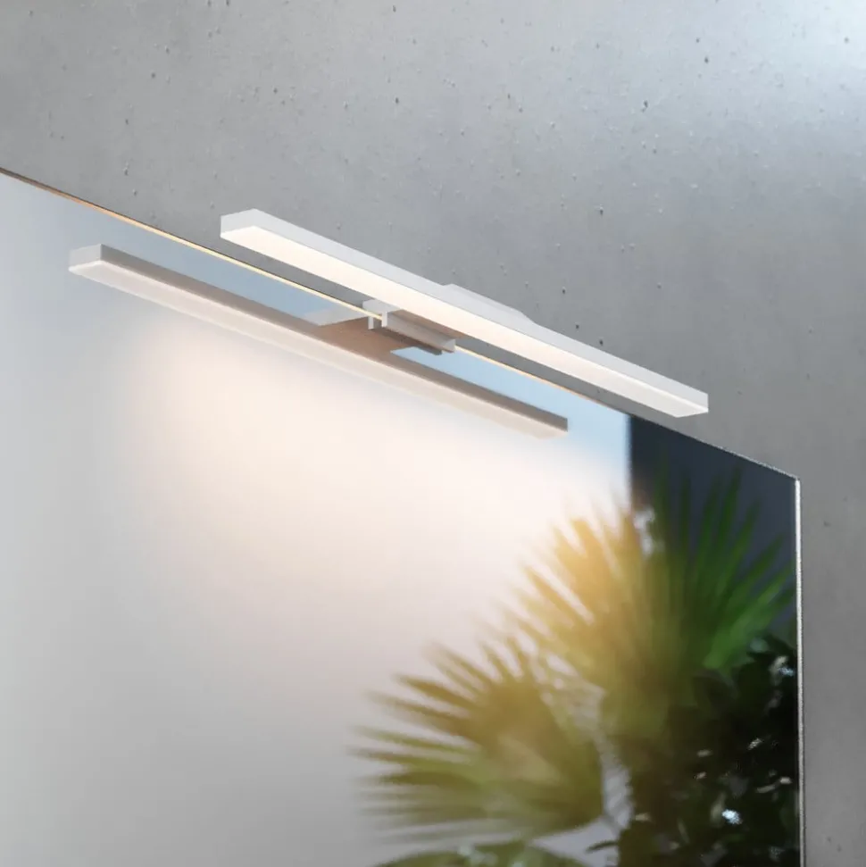 LED spiegellamp Triga, IP44, wit, 40cm, 3.000K