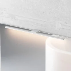 LED spiegellamp Triga, IP44, wit, 60cm, 4.000K