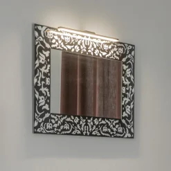 LED spiegellamp Triga IP44 zwart 40cm, 3.000K