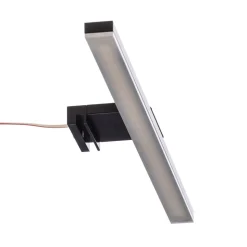 LED spiegellamp Triga IP44 zwart 40cm, 3.000K