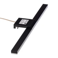 LED spiegellamp Triga IP44 zwart 40cm, 3.000K