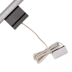 LED spiegellamp Triga IP44 zwart 40cm, 3.000K