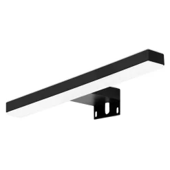 LED spiegellamp Veronica, breedte 30 cm, zwart