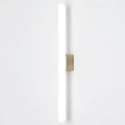 LED spiegellamp Visagist, houder oudmessing